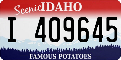 ID license plate I409645