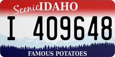 ID license plate I409648