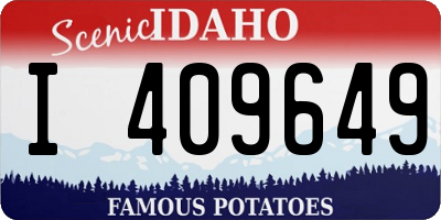 ID license plate I409649