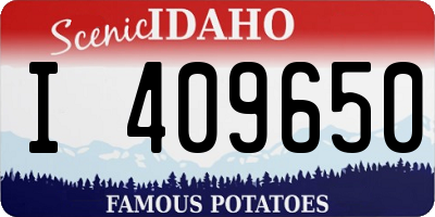 ID license plate I409650