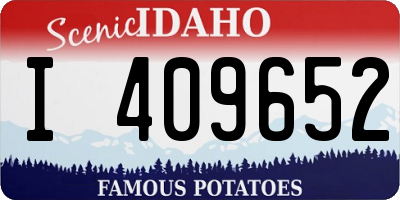 ID license plate I409652
