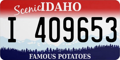 ID license plate I409653