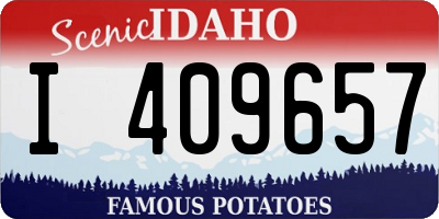 ID license plate I409657