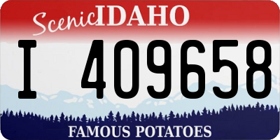 ID license plate I409658