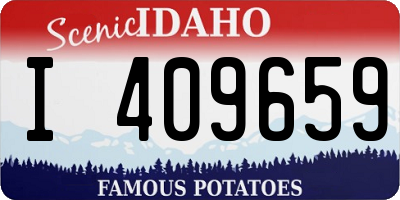 ID license plate I409659
