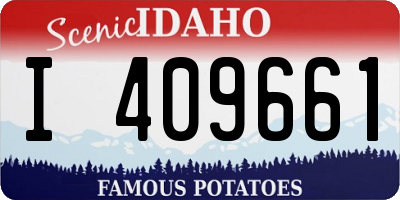 ID license plate I409661