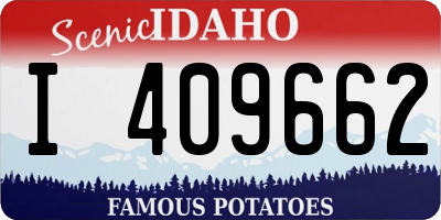 ID license plate I409662