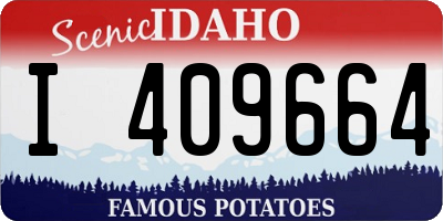 ID license plate I409664