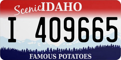 ID license plate I409665