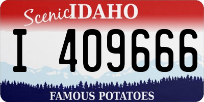 ID license plate I409666