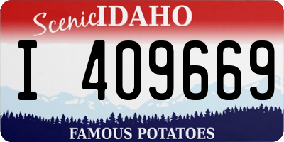 ID license plate I409669