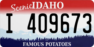 ID license plate I409673