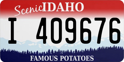 ID license plate I409676