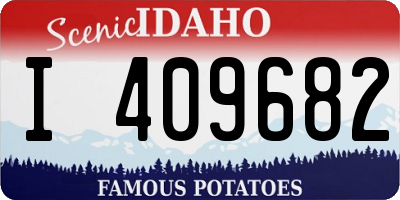 ID license plate I409682