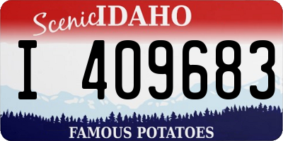 ID license plate I409683