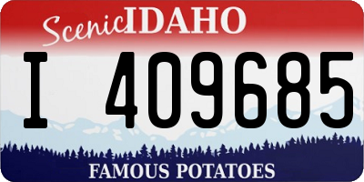 ID license plate I409685
