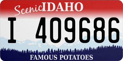 ID license plate I409686