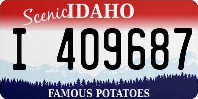 ID license plate I409687
