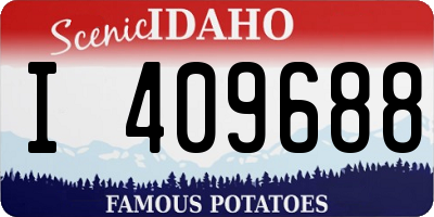 ID license plate I409688