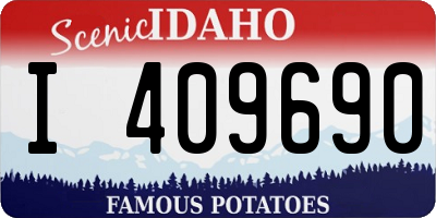 ID license plate I409690