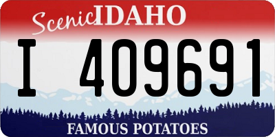 ID license plate I409691