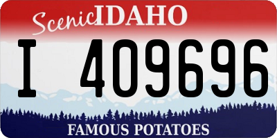 ID license plate I409696