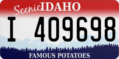 ID license plate I409698