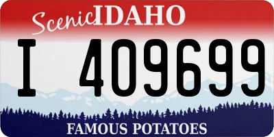 ID license plate I409699