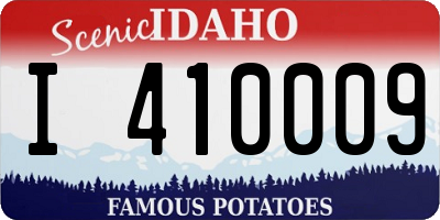 ID license plate I410009