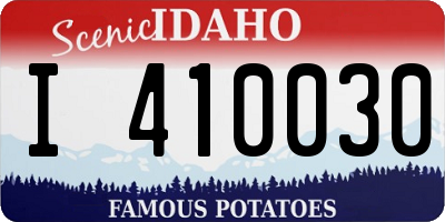 ID license plate I410030