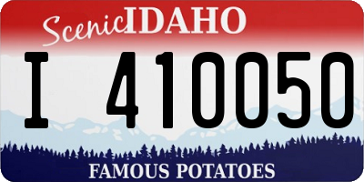ID license plate I410050
