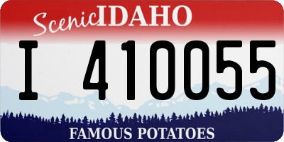 ID license plate I410055