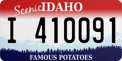 ID license plate I410091