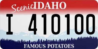 ID license plate I410100