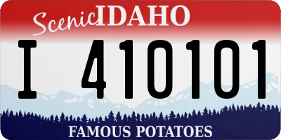ID license plate I410101