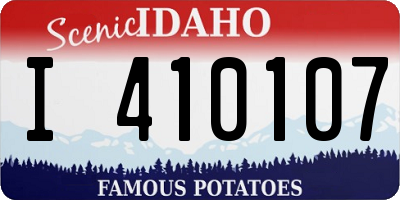 ID license plate I410107