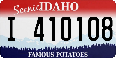 ID license plate I410108