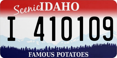 ID license plate I410109