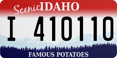 ID license plate I410110