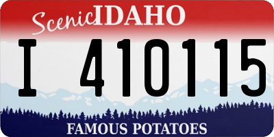 ID license plate I410115