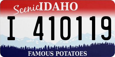 ID license plate I410119