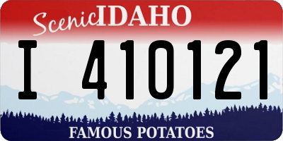 ID license plate I410121
