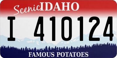ID license plate I410124