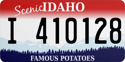 ID license plate I410128