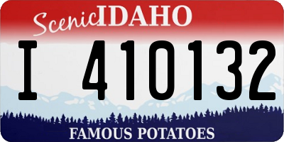 ID license plate I410132