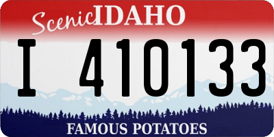 ID license plate I410133