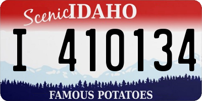 ID license plate I410134