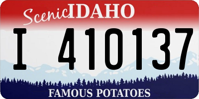 ID license plate I410137