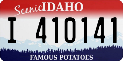 ID license plate I410141
