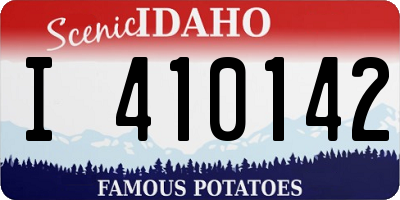 ID license plate I410142